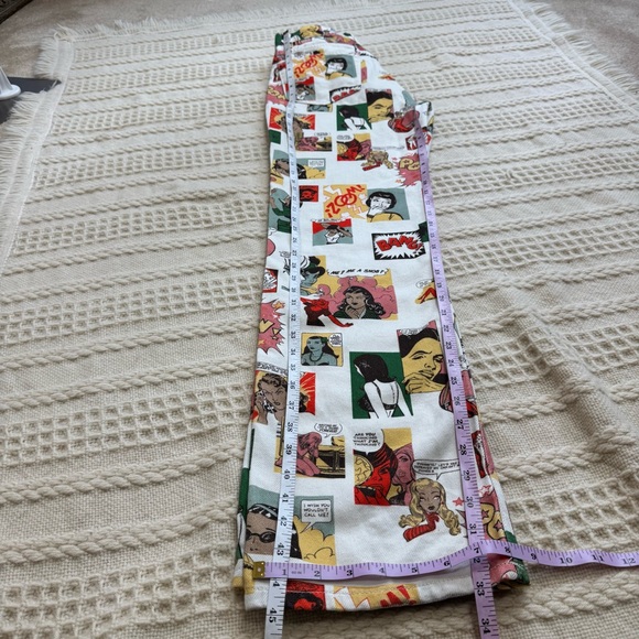 Reformation Comic High Rise Straight Jeans Pop Art Print Sz 26 Organic Cotton - Picture 16 of 17